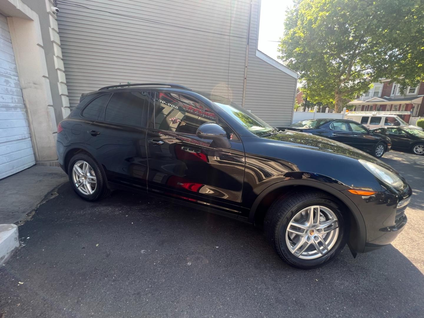2014 BLACK /Black Leather Porsche Cayenne s (WP1AB2A20EL) with an 4.8L V8 DOHC 32V engine, 8 Speed Automatic transmission, located at 1018 Brunswick Ave, Trenton, NJ, 08638, (609) 989-0900, 40.240086, -74.748085 - This Porsche Cayenne is a super clean,well maintained black beauty! Always serviced and needs nothing. Please call Anthony to set up an appt. 609-273-5100 - Photo#20